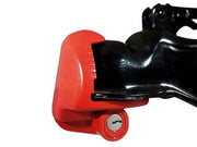 Loveliving Sports & Outdoor Universal Trailer Hitch Coupler Lock - Red Universal Red Trailer Hitch Lock With Keyed Lock