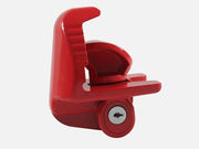 Loveliving Sports & Outdoor Universal Trailer Hitch Coupler Lock - Red Universal Red Trailer Hitch Lock With Keyed Lock