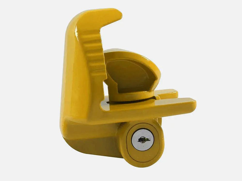 Loveliving Universal Trailer Hitch Coupler Lock - Yellow Universal Trailer Hitch Coupler Lock - Yellow