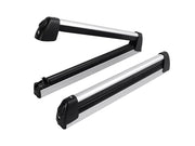 Loveliving Snowboard Ski Top Roof Rack Carrier-Silver Loveliving Snowboard And Ski Roof Rack Carrier Silver