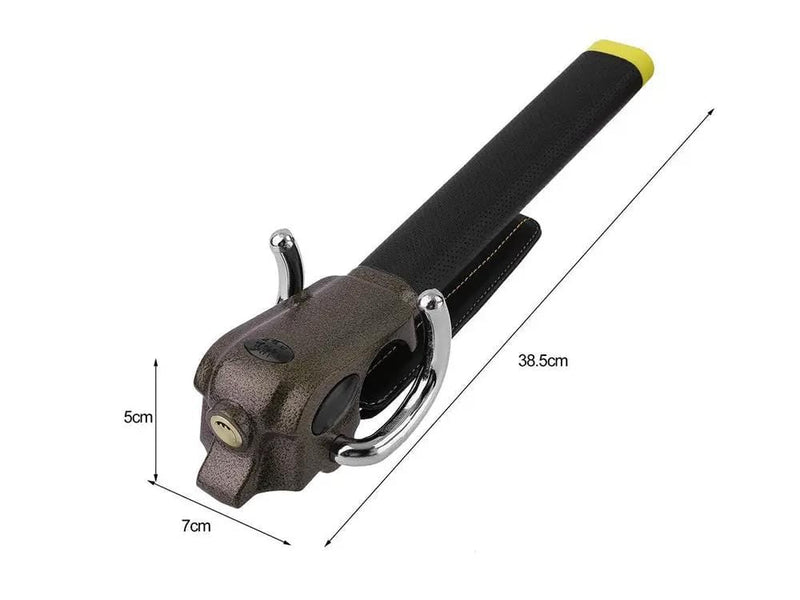Loveliving Steering wheel lock- Black & Gold Loveliving Black Gold Steering Wheel Lock PU Leather