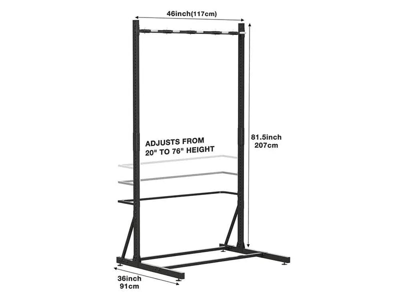Loveliving Freestanding Bike Storage Rack for Garage Freestanding Bike Storage Rack Holds 5 Bikes