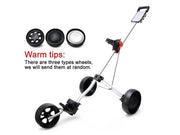 Loveliving PMG 3-Wheel Golf Trundler Three Wheel Golf Trundler Foldable Cart for Golf Bags