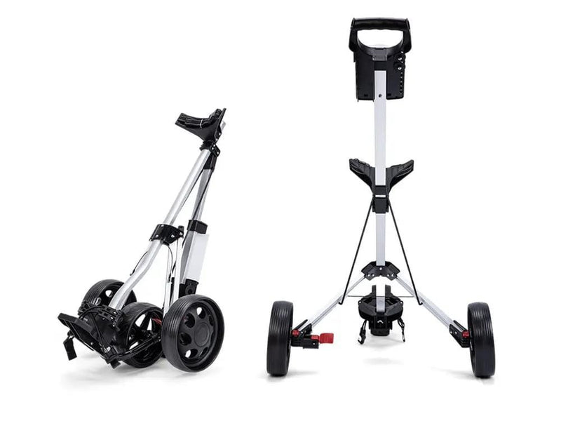 Loveliving PMG 3-Wheel Golf Trundler Three Wheel Golf Trundler Foldable Cart for Golf Bags
