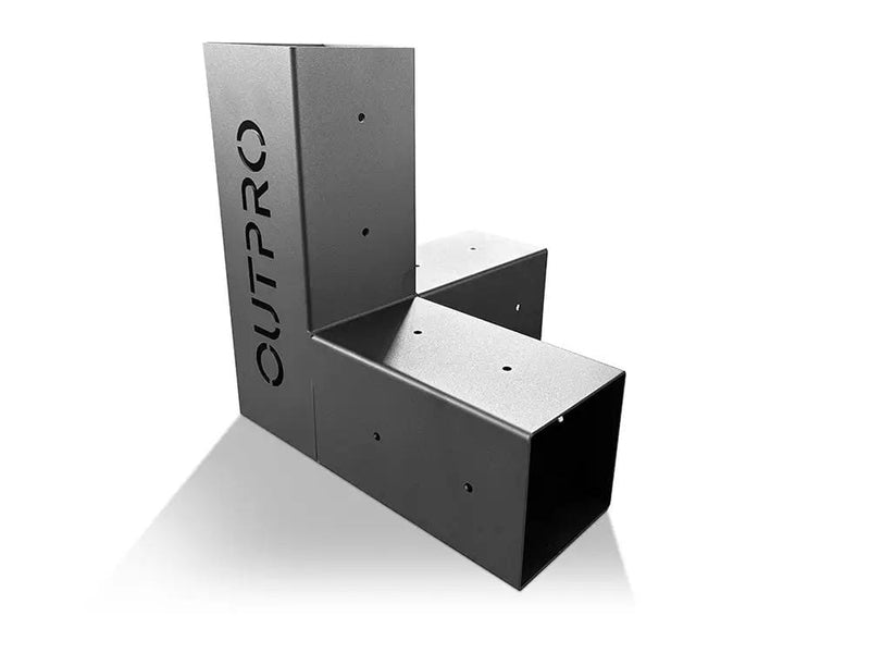 Loveliving Pergola OUTPRO Aluminum Single Pergola Corner bracket Kit OUTPRO Aluminum Single Pergola Corner bracket Kit