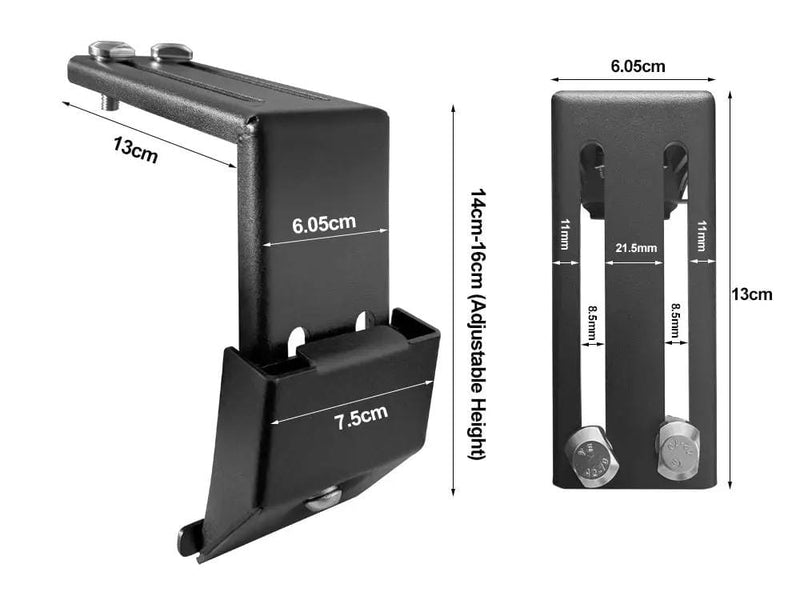 Loveliving Car Rack Universal gutter mount bracket -2 pack Universal Gutter Mount Bracket 2 Pack For Roof Gutters