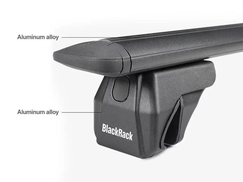 Loveliving Car Rack BlackRack Roof rack cross bars for raised side rails BlackRack Aluminium Roof Rack Cross Bars 150kg
