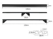 Loveliving Car Rack BlackRack Roof rack cross bars for raised side rails BlackRack Aluminium Roof Rack Cross Bars 150kg