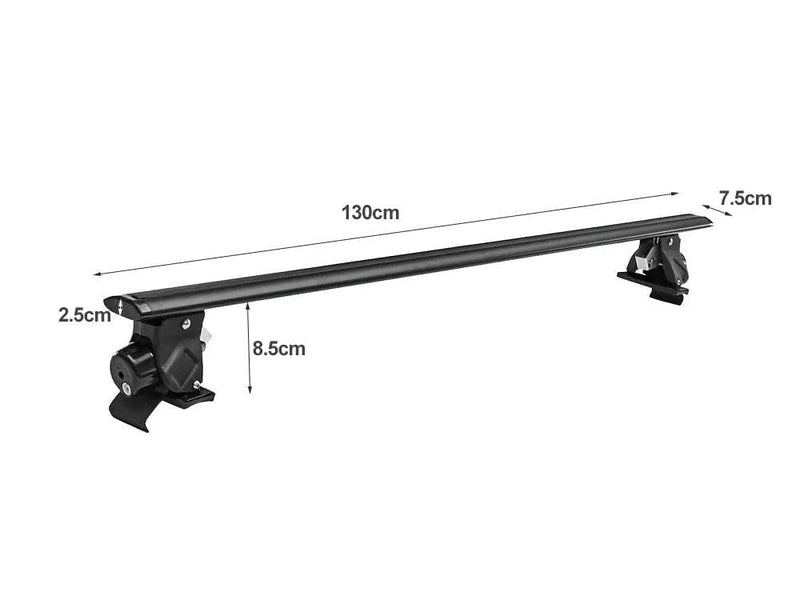 Loveliving Car Rack Universal Naked Roof Rack Cross Bars - 130cm Universal Naked Roof Rack Cross Bars 130cm For Cars