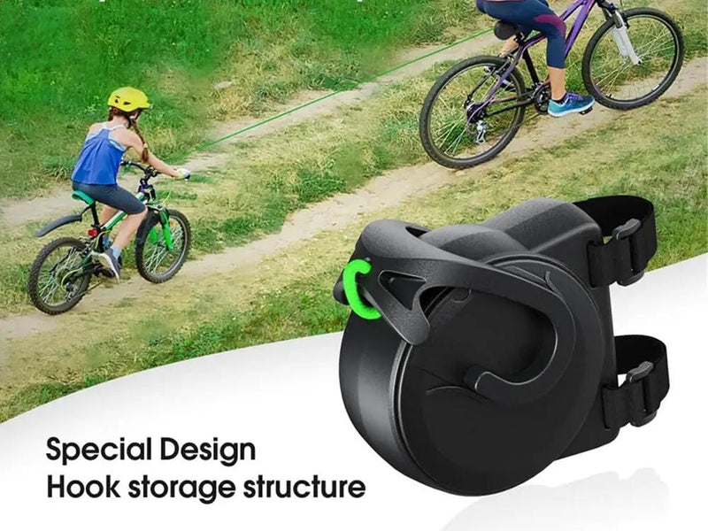 Loveliving Sports & Outdoor Retractable Bike Tow Rope with Hooks Loveliving Retractable Bike Tow Rope for Kids Hooks