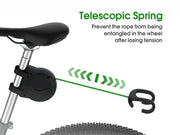Loveliving Sports & Outdoor Retractable Bike Tow Rope with Hooks Loveliving Retractable Bike Tow Rope for Kids Hooks