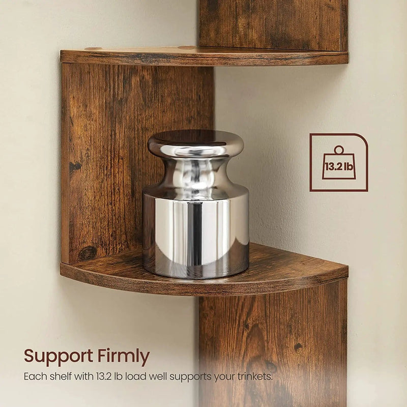 The Shopsite Home-living VASAGLE Floating Corner Shelf - 5-Tier VASAGLE Floating Corner Shelf - 5-Tier