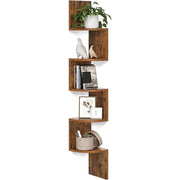 The Shopsite Home-living VASAGLE Floating Corner Shelf - 5-Tier VASAGLE Floating Corner Shelf - 5-Tier