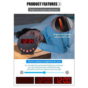 Deafquip Alarm Clock LED Flashing Vibrating Alarm Clock with Bed Shaker (Clearance) LED Flashing Vibrating Alarm Clock with Bed Shaker (Clearance)
