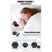 Deafquip Alarm Clock LED Flashing Vibrating Alarm Clock with Bed Shaker (Clearance) LED Flashing Vibrating Alarm Clock with Bed Shaker (Clearance)