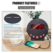 Deafquip Alarm Clock LED Flashing Vibrating Alarm Clock with Bed Shaker (Clearance) LED Flashing Vibrating Alarm Clock with Bed Shaker (Clearance)