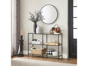 The Shopsite Home-living 3 Tier Console Table Frame Sofa Table Black 3 Tier Console Table Frame Sofa Table Black