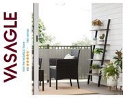 The Shopsite HOME-LIVING Leaning Wall Bookcase Rustic Brown Wood Plant Stand Leaning Wall Bookcase Rustic Brown Wood Plant Stand