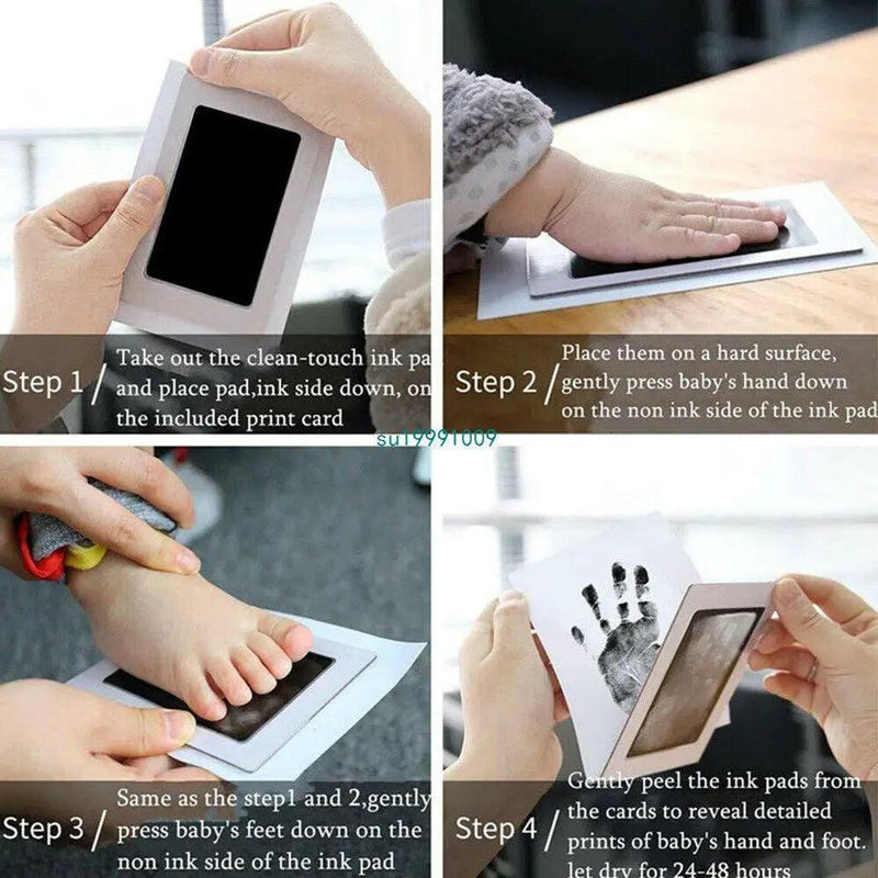 Newborn Hand And Foot Print Kit Wipe Safe Inkless Baby Keepsake – view 7