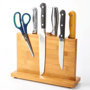 salelink.co.nz Unbranded Bamboo Magnetic Knife Storage Bamboo Magnetic Knife Storage Holder Stand