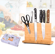 salelink.co.nz Unbranded Bamboo Magnetic Knife Storage Bamboo Magnetic Knife Storage Holder Stand