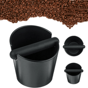 Coffee Waste Container Grinds Knock Box Tamper Tube Bin Black Bucket – view 1