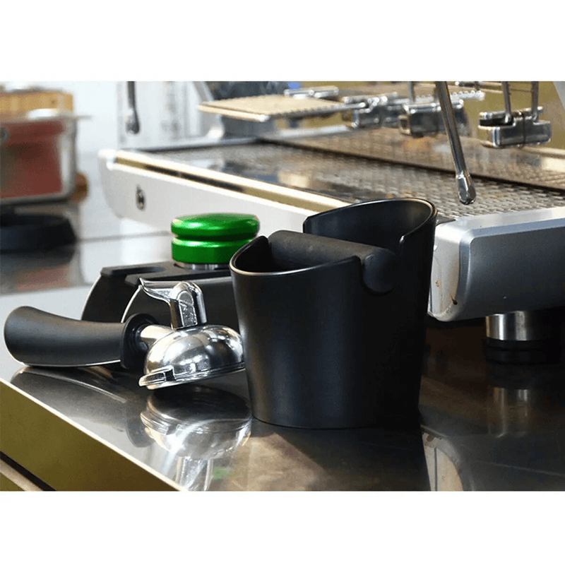 Coffee Waste Container Grinds Knock Box Tamper Tube Bin Black Bucket – view 3