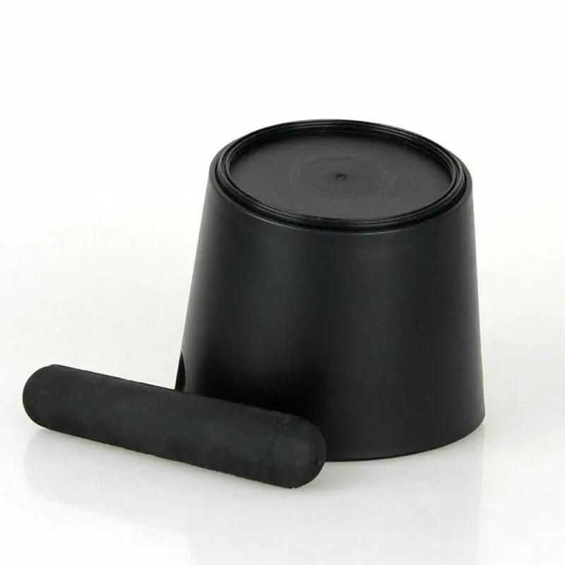 Coffee Knock Box Espresso Grinds Waste Container Tamper Bin Black – view 2