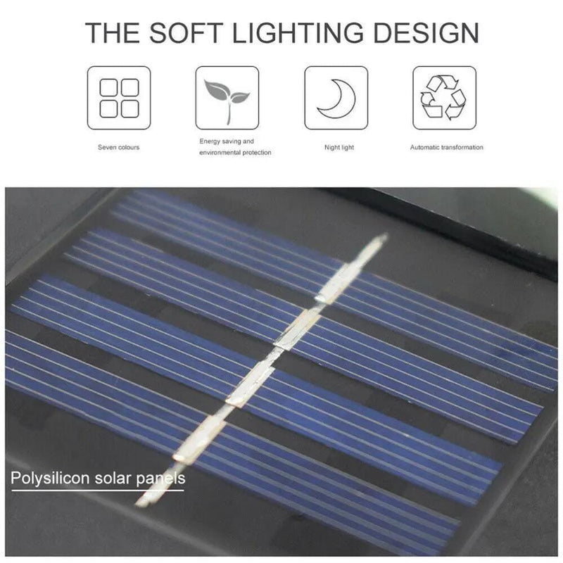 Hanging Wind Chimes Solar Powered LED Light Colour Changing Garden Outdoor Decor – view 6