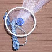 Fishing Net Quick Throw Mono Nylon Mesh Drawstring Chain Bottom Spread – view 7