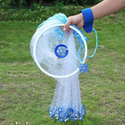 Fishing Net Quick Throw Mono Nylon Mesh Drawstring Chain Bottom Spread – view 2