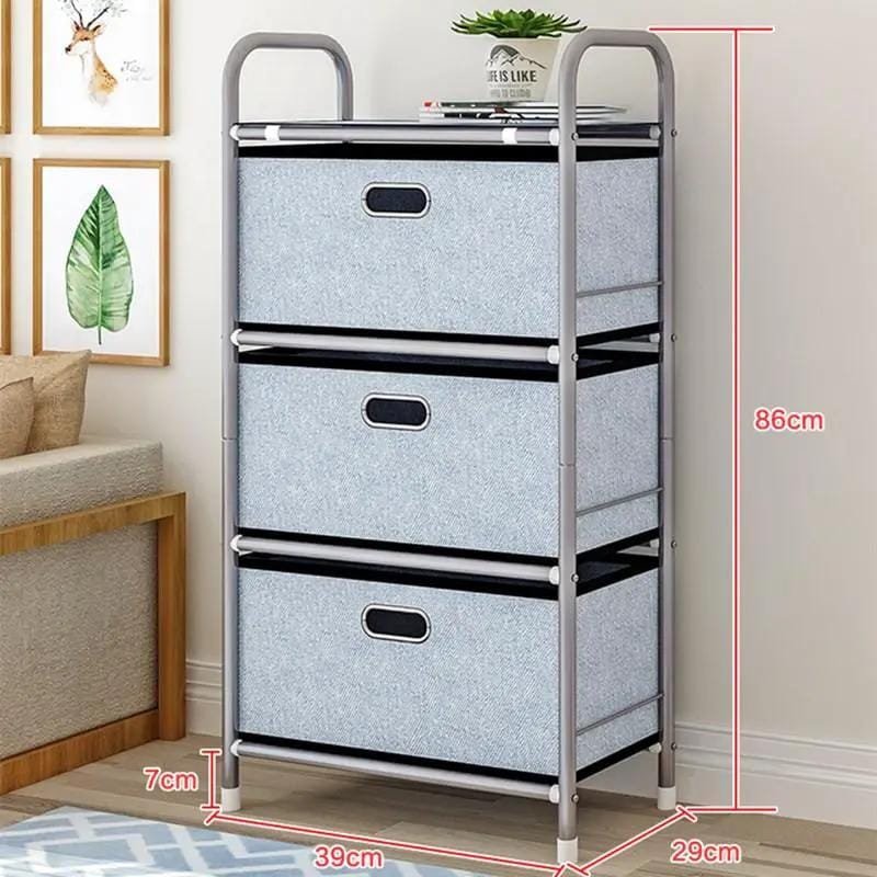 4 Tier Drawer Storage Rack Box Cabinet Organiser Shelf – view 7
