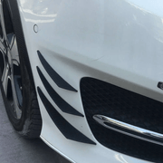 6Pcs Car Front Bumper Lip Splitter Fins Body Spoiler Canards Refit - Black – view 5