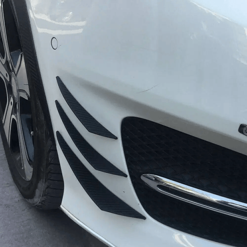 6Pcs Car Front Bumper Lip Splitter Fins Body Spoiler Canards Refit - Black – view 5