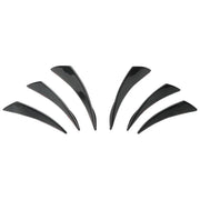 6Pcs Car Front Bumper Lip Splitter Fins Body Spoiler Canards Refit - Black – view 4
