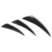 6Pcs Car Front Bumper Lip Splitter Fins Body Spoiler Canards Refit - Black – view 6