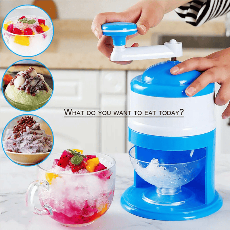 Manual Ice Shaver Machine Hand Crank Premium Ice Crusher Snow Cone Maker Tool – view 6