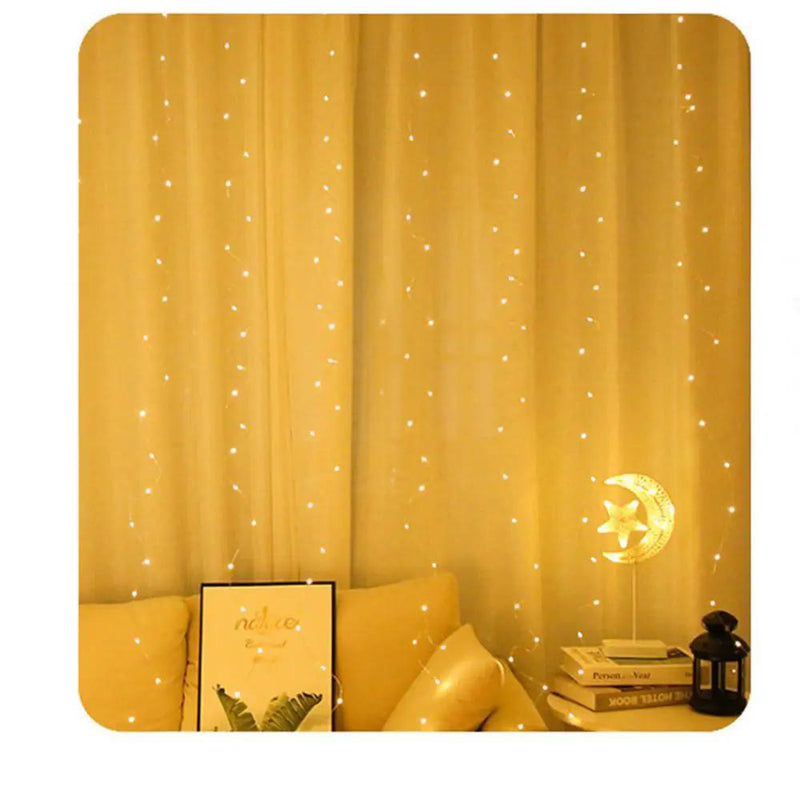 300 LED Curtain String Fairy Light Christmas Light – view 6