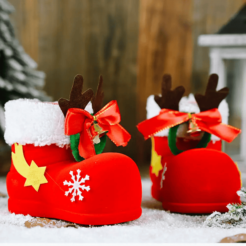 2pcs Christmas Decorations Children Gifts Candy Boots Gift Box – view 5