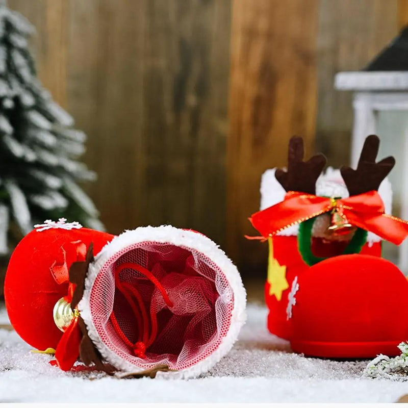 2pcs Christmas Decorations Children Gifts Candy Boots Gift Box – view 3
