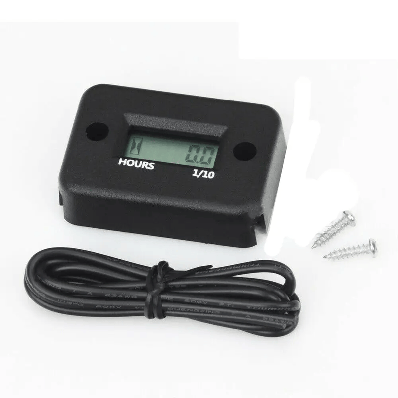 salelink.co.nz Unbranded Motorcycle Hour Meter Inductive Waterproof Hour Meter For Motorcycle ATV