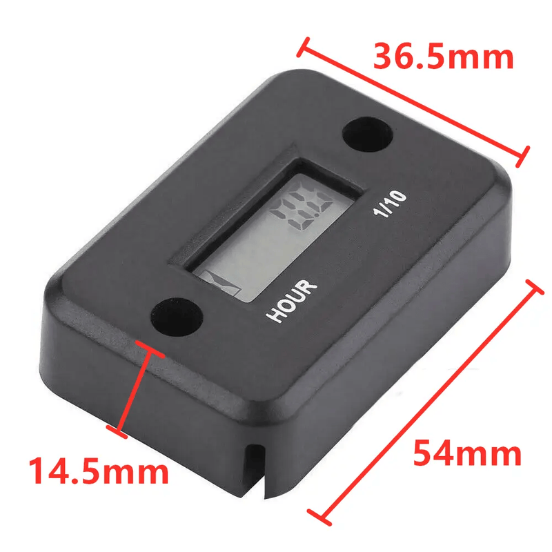 salelink.co.nz Unbranded Motorcycle Hour Meter Inductive Waterproof Hour Meter For Motorcycle ATV