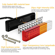 salelink.co.nz salelink.co.nz 2 x 24V Tail Lights 2 x 24V Trailer Tail Lights With 20 LEDs