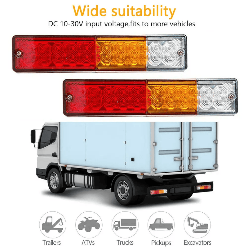 salelink.co.nz salelink.co.nz 2 x 24V Tail Lights 2 x 24V Trailer Tail Lights With 20 LEDs