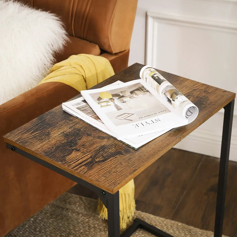 The Shopsite bedside table Vasagle C-Shape Laptop Stand Side Table Vasagle C-Shape Laptop Stand Side Table