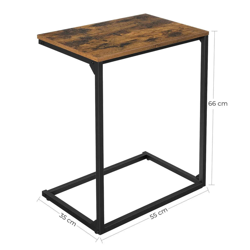 The Shopsite bedside table Vasagle C-Shape Laptop Stand Side Table Vasagle C-Shape Laptop Stand Side Table