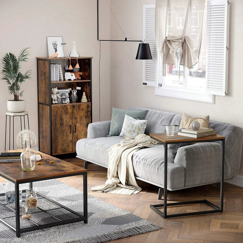 The Shopsite bedside table Vasagle C-Shape Laptop Stand Side Table Vasagle C-Shape Laptop Stand Side Table