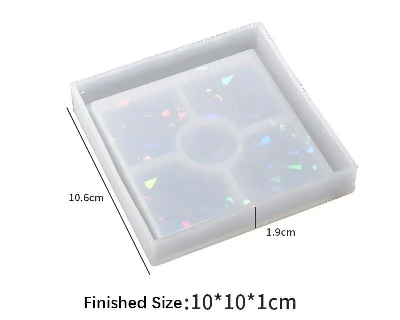 Holographics Coaster Moulds - Round/Square/Hexagonal – view 3
