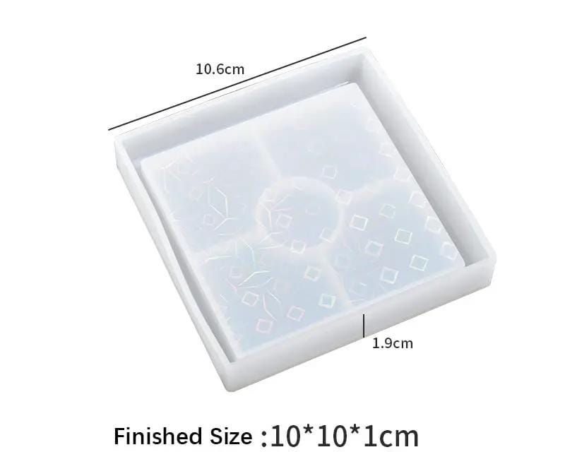 Holographics Coaster Moulds - Round/Square/Hexagonal – view 4