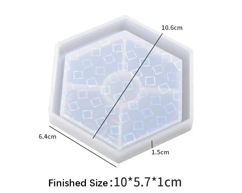 Holographics Coaster Moulds - Round/Square/Hexagonal – view 8